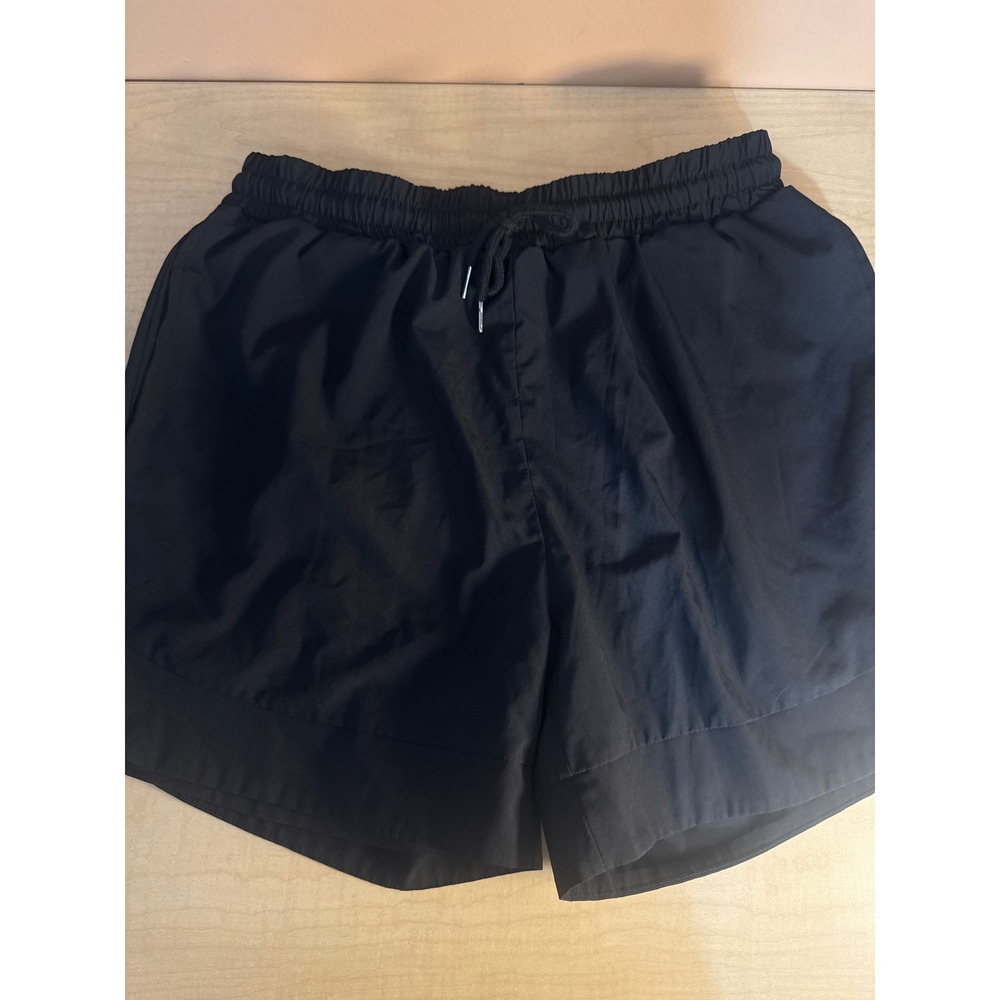 COOFANDY Mens Athletic Gym Shorts Black Lined Quick Dry Running Workout Large